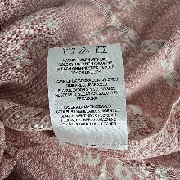 Wrangler Retro Floral Patchwork Hi-Low Ruffle Midi Dress XL Pink Western Rodeo - Picture 12 of 12